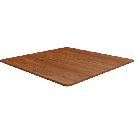 Dessus de table carré Marron foncé90x90x1,5cm Bois chêne traité vidaXL