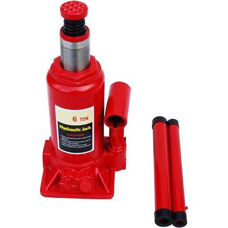 Varan Motors – Cric hydraulique bouteille 6 tonnes NEBJ03 – Hauteur levée 19-35.5 cm – Compact pour espaces confinés – Idéal pour mécanique (1/4)