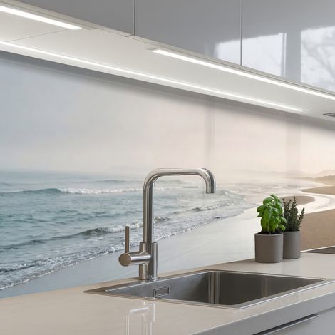 Kitchen Splashback Coastline - Beach - Ocean 300x60 cm (1/5)