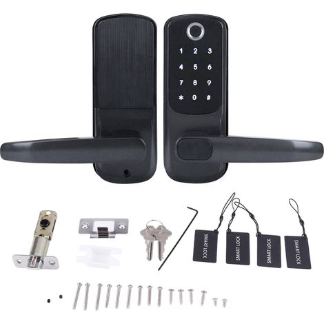 Serrure connectée biométrique TTLOCK empreinte digitale Bluetooth clavier code carte IC clé mécanique zinc alliage sécurité (1/5)