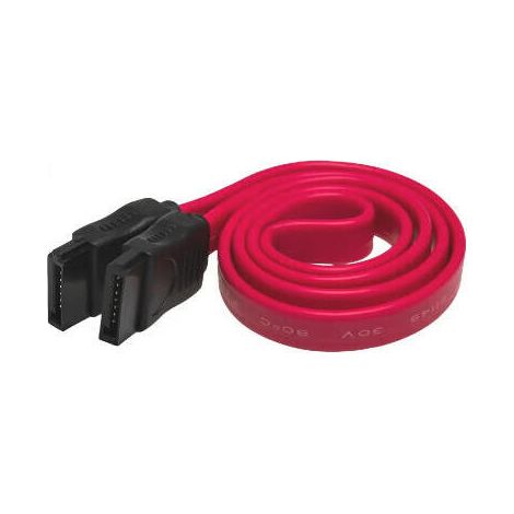 Cable SATA III Akyga AK-CA-27 para HDD, SSD, CD y DVD, 6 Gb/s, 50 cm, hembra/hembra (1/2)