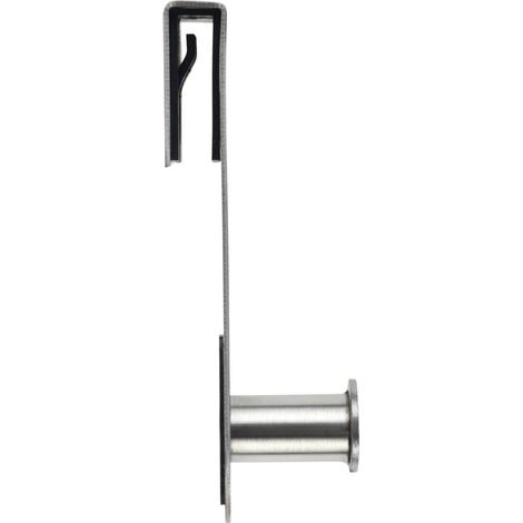 Wenko – Crochet en acier inoxydable pour salle de bain – Fixation murale – Épaisseur 1,5 cm – Design élégant pour serviettes et accessoires
