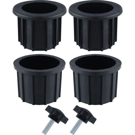 Ensembles Accessoires Parasol Balcon Anneaux de Trou Parapluie et Vis à Bouton Main Support pour T 2 6 pièces 4 (1/5)