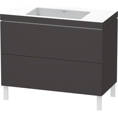 Duravit L-Cube c-bonded Ensemble vertical, 2 tiroirs, sans