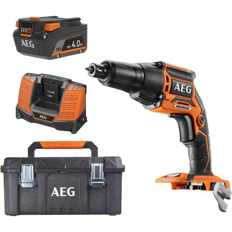 Pack AEG 18V - Cacciavite senza spazzola per stuccatori - Batteria 4.0 Ah - Caricatore - Scatola di conservazione (1/5)
