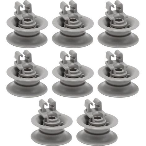 Oberes Rad für 8-teiligen Geschirrspüler 611475, Ersatzteile für Bosch Geschirrkorbrad bsh-00611475 1559847 AH3477735 AH8727387 Grau (oberes Rad) (1/4)
