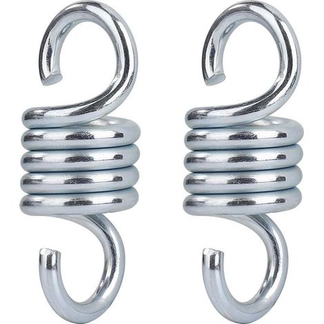 Galvanized Steel Hammock Spring Hook Max Load 500kg for Garden Porch Swing Hanging Chair 2pcs (1/5)