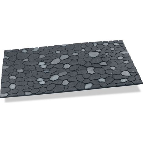 Paillasson Hidalgo Gris Graphite Design Pierre, Haute Résistance - Hidalgo (1/2)