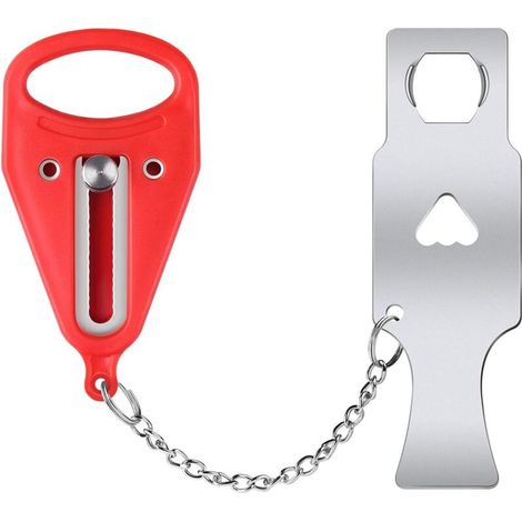 Cerradura portátil para puertas. Ideal para viajes. Proporciona mayor seguridad y privacidad. Adecuada para escuelas, residencias estudiantiles, habitaciones alquiladas, hoteles, hogares y moteles.