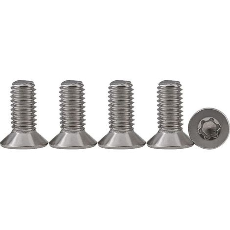 25pcs M4 x 16 304 Stainless Steel Countersunk Head Screws, Torx Screws, Machine Screws, Fully Threaded Screws with Standard Drive for Mechanical Equipment and Home Furniture (1/5)
