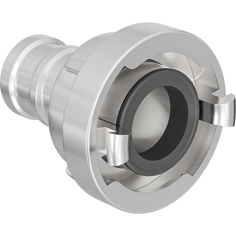 Wiltec Storz Kupplung D 25mm Druckkupplung mit langem Stutzen Schlauchkupplung aus Aluminium
