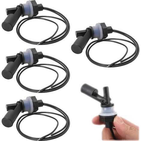 4 Pièces Contrôleur De Capteur De Niveau d'eau, Capteur de Niveau d'Eau,Interrupteur Flotteur,Horizontal à Montage Latéral Pompe Capteur Niveau Eau Interrupteur,pour Piscine,Réservoir (1/4)