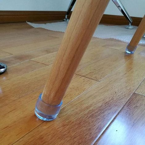 Piedini protettivi in silicone per gambe di sedie e mobili, 16 pezzi. Piedini rotondi in gomma per gambe di tavoli e sedie in legno, plastica o metallo, diametro 19 mm. (1/2)