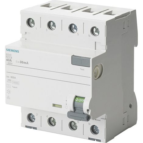 Interruttore differenziale Siemens 5sv34468 63 A 100 mA