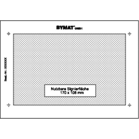 Schweißkraft Langzeitschablone 1/2 DIN A4, Nutzfläche 257 x 85 mm, Kunststoffrahmen, 1231016SB (1/2)
