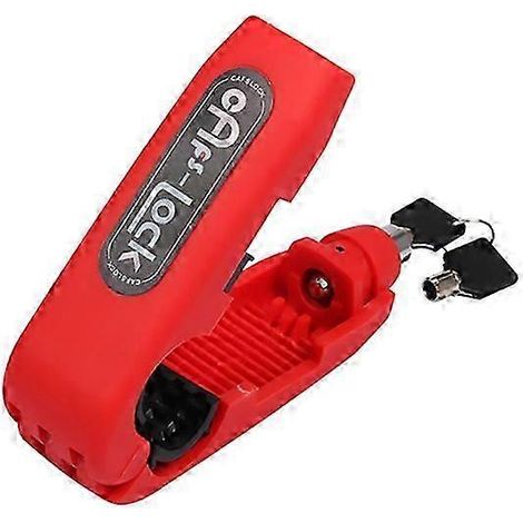 Accessoires pour motos Loncin Voge 500ds, 500r, 650ds, 300r et 300rr : antivol de poignée de frein de sécurité (rouge) (1/5)