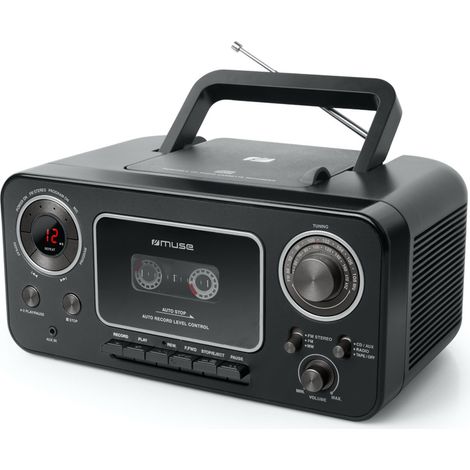 casete de radio cd negro - M182RDC - Muse - (1/2)
