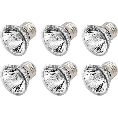 Ampoule chauffante E27 25 W pour tortues, ampoule chauffante UVA UVB pour reptiles, lézards et tortues d'aquarium (lot de 6)