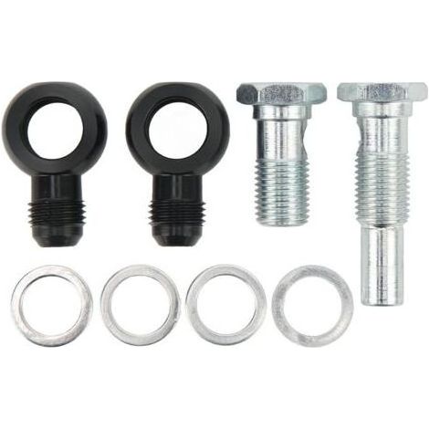 Kit di montaggio Banjo per il radiatore dell'olio della Trasmissione AN6x1/4NPSM lega di alluminio per le Trasmissioni 4L80E (1/5)