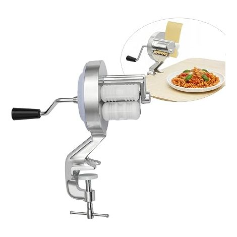Cavatelli - Machine à pâtes manuelle - En alliage d'aluminium - Avec manivelle - Pour pâtes maison (1/5)