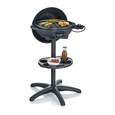 Severin 8541 Barbacoa eléctrica negro mate 2000 W