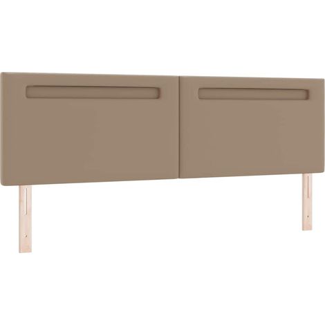 Tête de lit，Panneau décoratif avec des lumières à LED Cappuccino 180 cm PVC CFW7078141 (1/5)