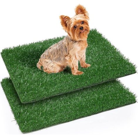 Toilettes pour chiens en gazon artificiel - Toilettes pour chiens - Toilettes extérieures pour chiens - Tapis de gazon artificiel pour chiens - Toilettes pour animaux de compagnie - Toilettes pour chi (1/5)