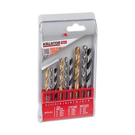KREATOR Assortiment de 9 forets mixtes (1/2)