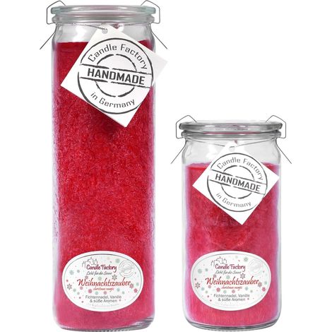 Candle Factory Kerzen-Set Weihnachtszauber Big + Mini Jumbo Duftkerze Dekokerze (1/5)