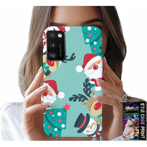 Custodia per Samsung Galaxy A41 - Babbo Natale, renne, pupazzo di neve, motivi natalizi (1/5)