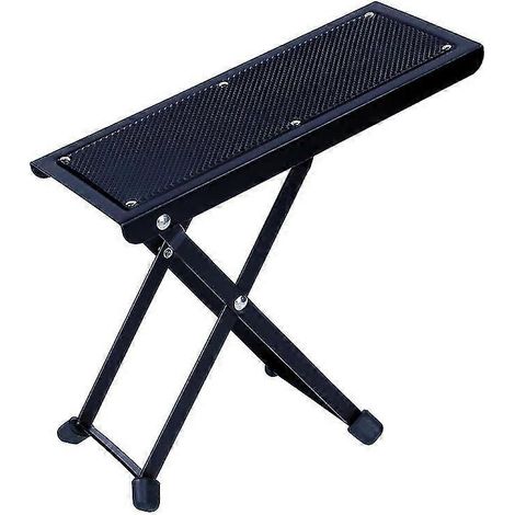 JIAJIEFANG Gitarren-Fußstütze, höhenverstellbare/faltbare Gitarren-Fußstütze, Pedal (1 Stück, schwarz) (1/5)