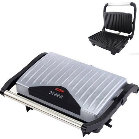 Trade Shop - ROYALTY LINE 2-IN-1 ELEKTRO-GRILLPLATTE GRILL TOAST PANINI 750W - (1/2)