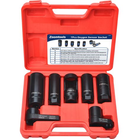 Clés à douille pour sonde Lambda 22 27 29 mm, entraînement 1/2'' et 3/8'' (1/5)