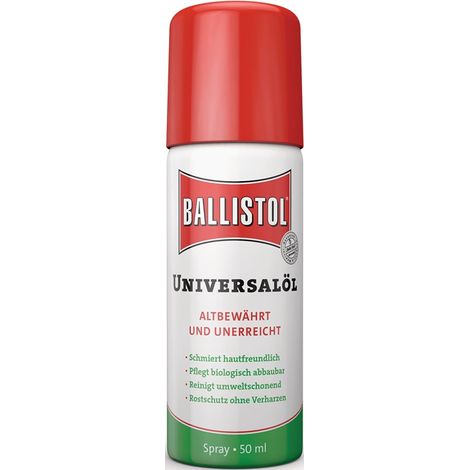 Ballistol huile spéciale 50ml pulvérisation 5 langues (Par 20)