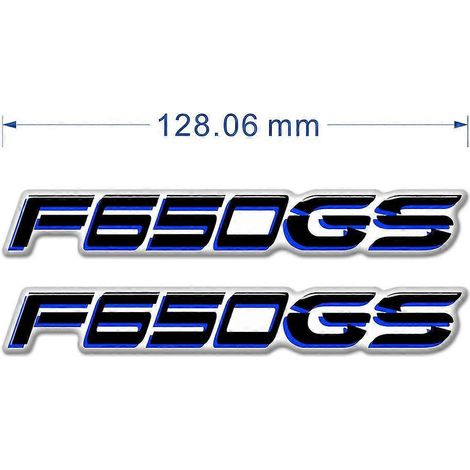 Protection de réservoir, emblème, logo, autocollants de carénage et de garde-boue pour BMW G310GS, F650GS, F750GS, F850GS, F 650, 750, 850 GS (aluminium, bleu) - Modèle F650GS (1/5)