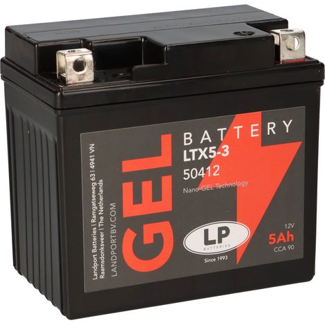 Batterie 12V 5Ah für Motorrad Startbatterie MG LTX5-3