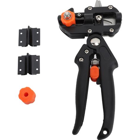 Kit d'outils de greffage : sécateur de jardin, ciseaux de greffage et outils d'élagage avec lames de rechange pour la taille des plantes, des branches