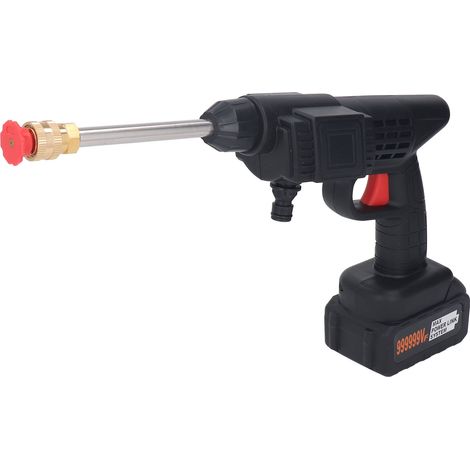 Nettoyeur Haute Pression Sans Fil pour Voiture, Pistolet Portatif pour Arrosage de Plantes et Nettoyage de Sol, 100-240V, Prise UE (1/5)