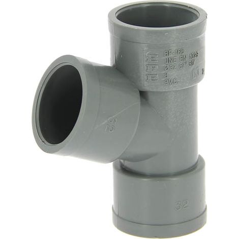Culotte PVC femelle-femelle 67°30 Ø32 ADEQUA