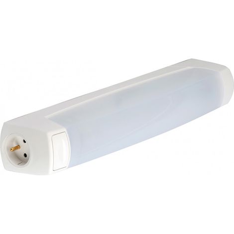 L'Ebenoïd 055305 Applique diffuseur avec inter prise 2P circuit LED 9W/3000K (1/2)