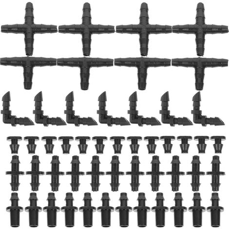 Raccord cannelé pour tuyau d'arrosage goutte à goutte (lot de 2) (1/5)