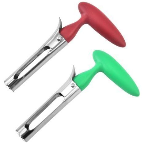 Pack of 2 Empty Apple Pulp Separator Stainless Steel Apple Corer with Handle with Sharp Serrated Blade (1/5)