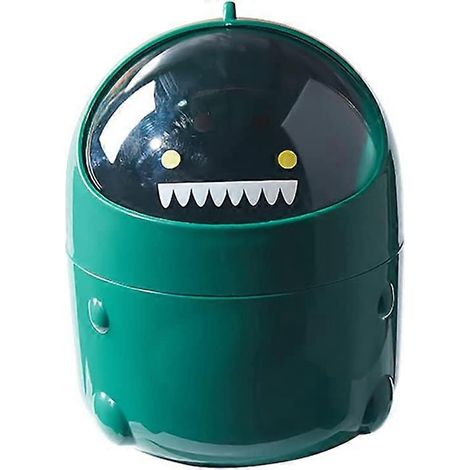 Mini poubelle en plastique (verte) (1/5)