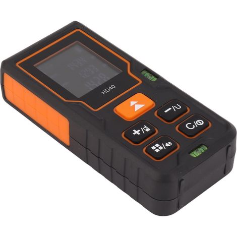 Télémètre Laser Portable Haute Précision 40m, Distancemètre Numérique pour Appartements, Chantiers, Usines et Bâtiments (1/5)