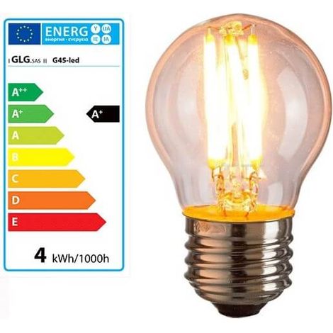 Ampoule vintage à LED 4w E27 G45 style Edison bulb (1/4)