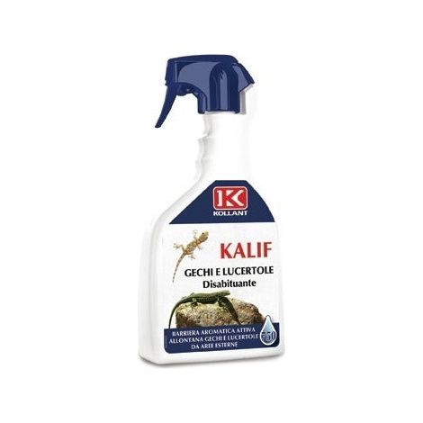 Repellente disabituante spray 750 ml contro gechi e lucertole Kollant kalif