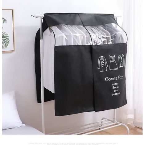 Housse de Vêtements - Universelle - Noir - 110 x 90 cm - Anti-Poussière - Imperméable