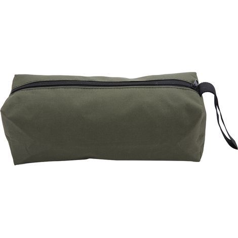 Sac à outils multifonctionnel, pochette à fermeture éclair pour pinces, vis, outils de quincaillerie de réparation (vert foncé)