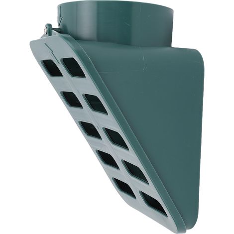 Grille d'évacuation de jardin inclinée et résistante en PP avec raccord pour tuyau d'arrosage de 3/4 pouce, verte (1/5)