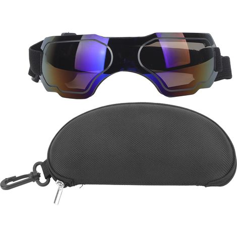 Lunettes de protection UV anti-vent pour chien moyen et grand, bleu, sortie en extérieur, marche, protection oculaire. (1/5)